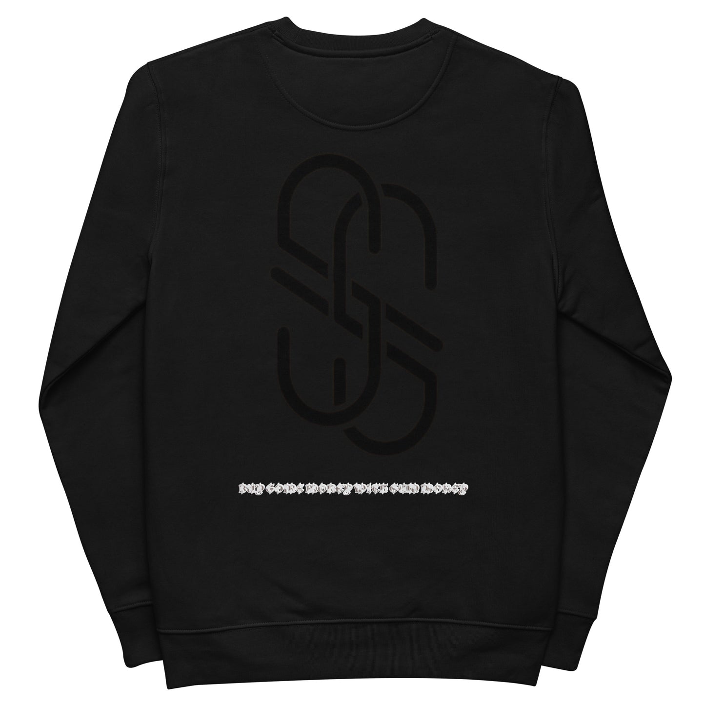 Men's Black and Platinum Premium Sweatshirt