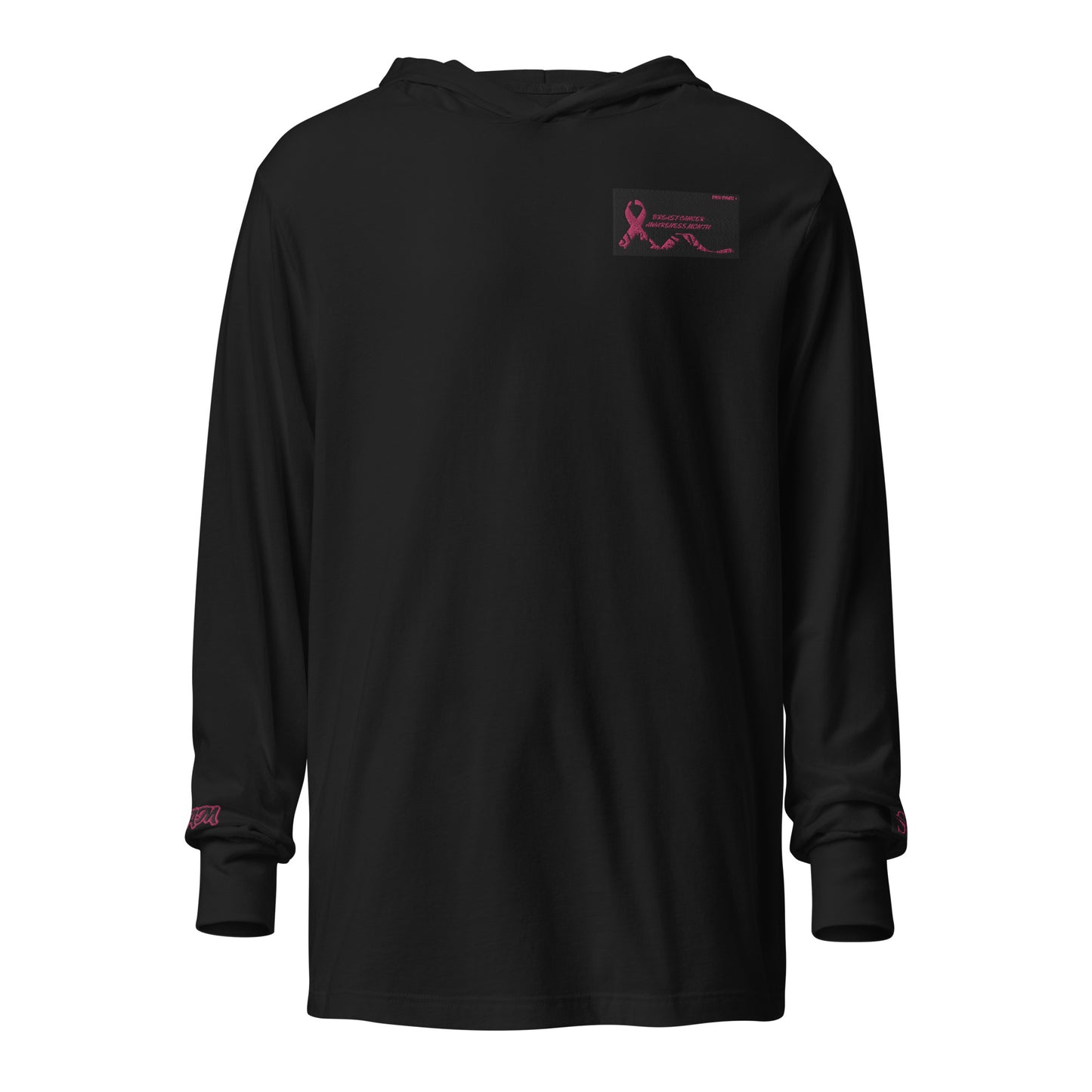 Breast Cancer Awareness Month Hooded Long-Sleeve Tee
